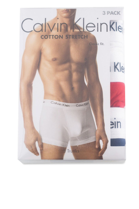 Cotton Stretch Trunks, Pack of 3